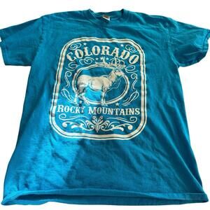 Colorado Rocky Mountains Short Sleeve Tee Shirt Size M Gildan Tag